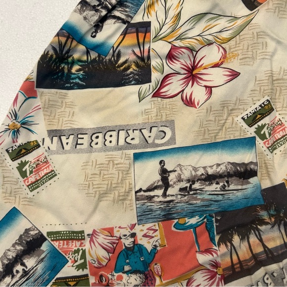 Caribbean Joe island Jamaica st barts montego sleeveless mini print dress - Picture 8 of 13